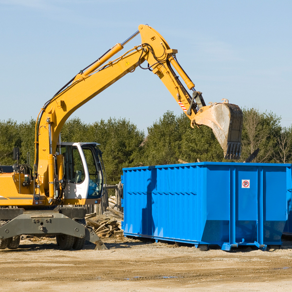 what size residential dumpster rentals are available in Hildebran North Carolina